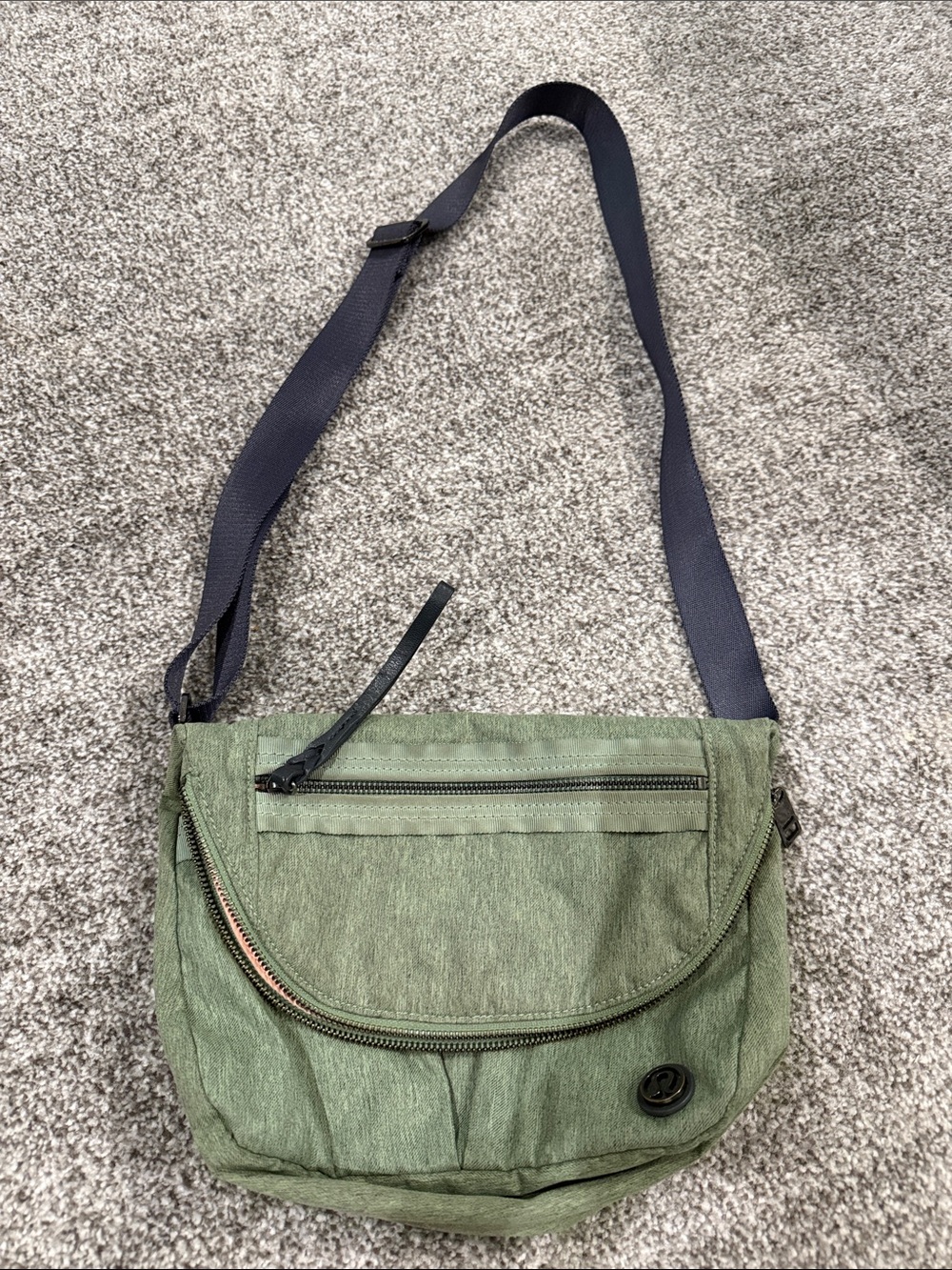 Lululemon Party Om Crossbody Bag in sage green